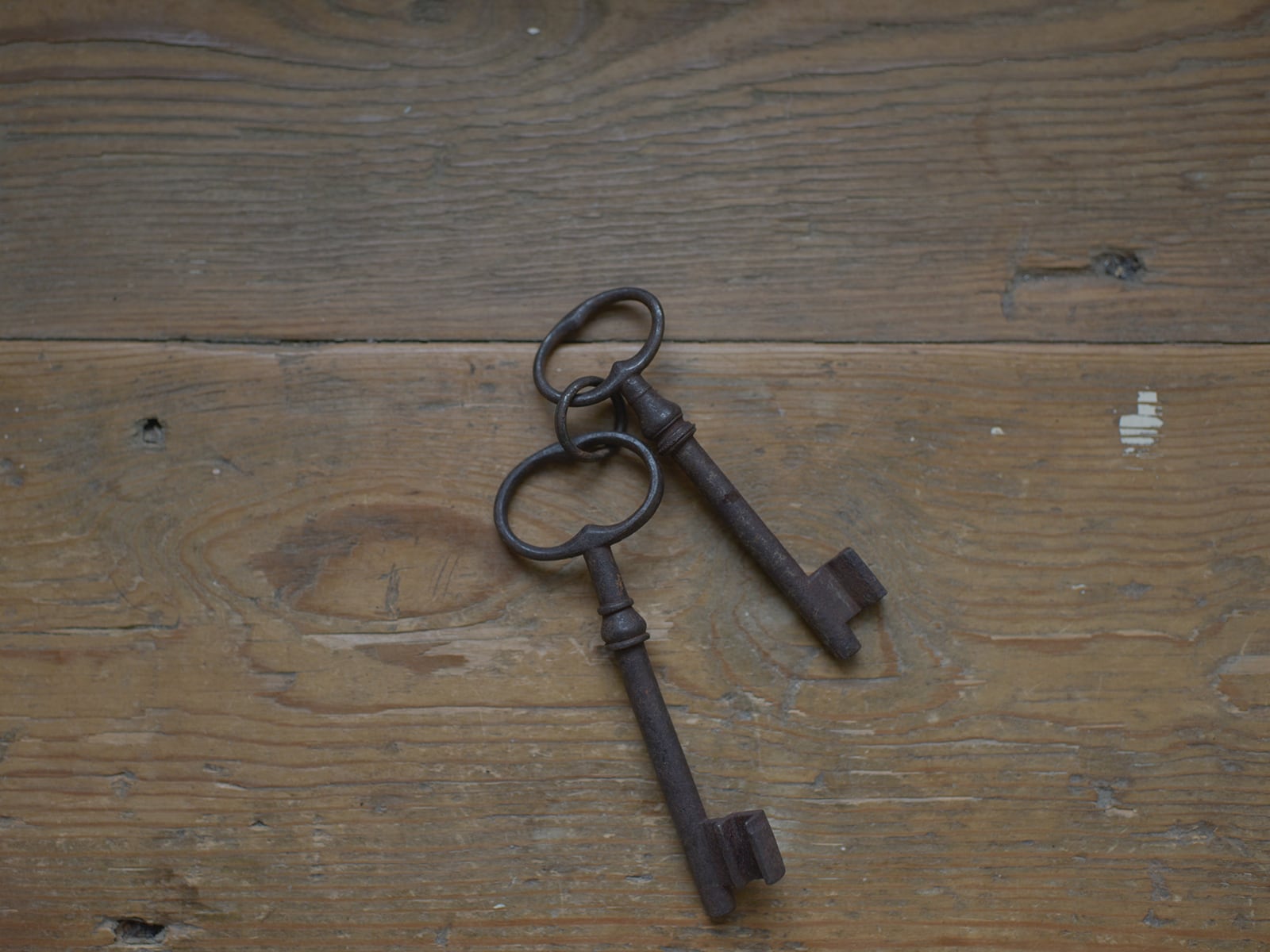 2つセットのフランスの古い鍵(B)フレンチアンティーク