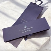 Maurizio TALARICO Collection 3-fold Tie in Silk Submarine Pattern Blue