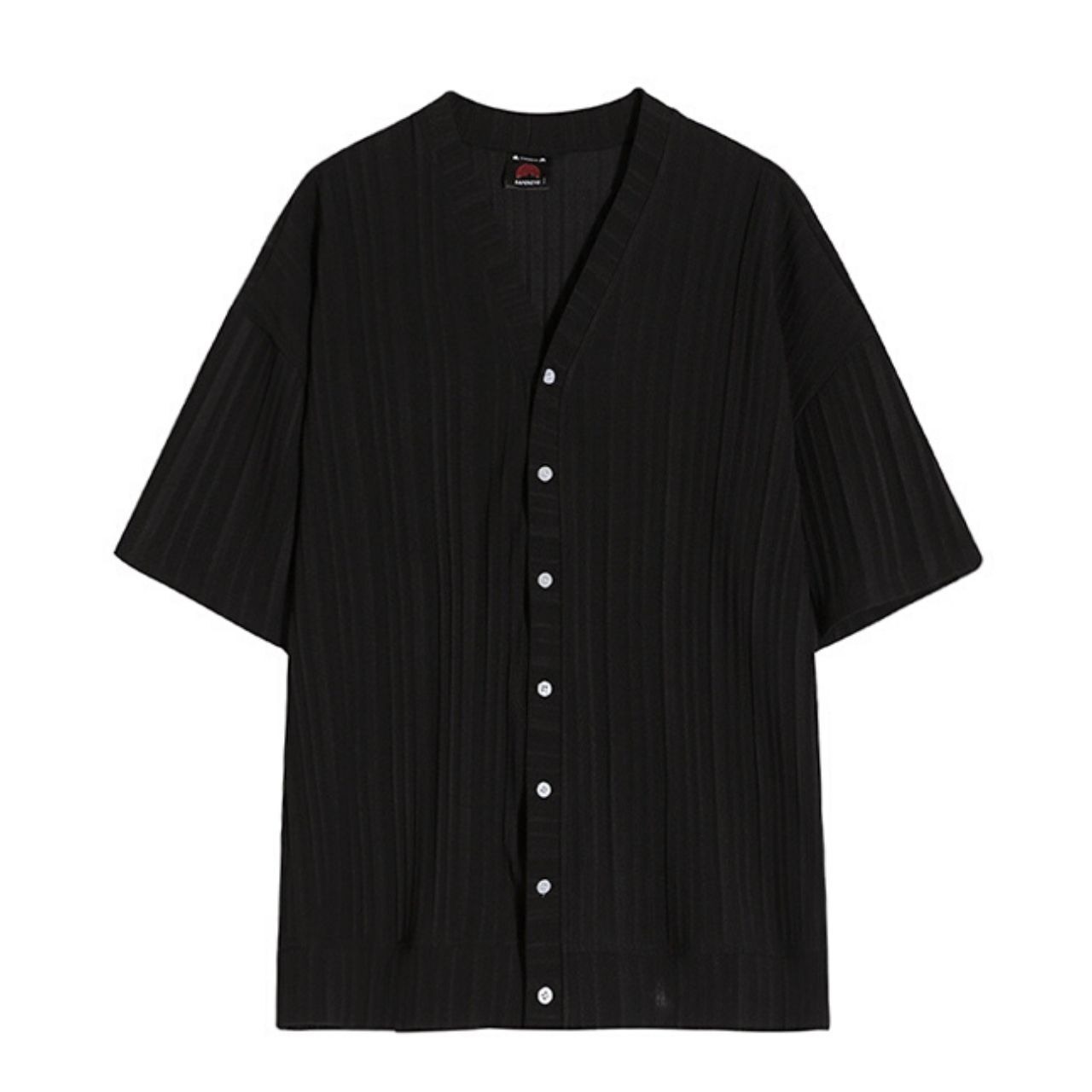 V ネックカーディガン半袖 Tシャツ（別売りでセットアップのパンツあり）　MT0080458