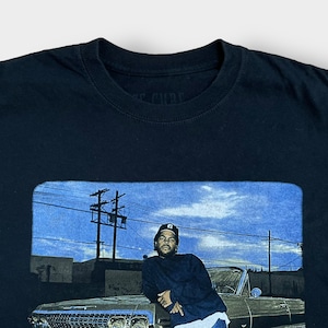 【ICE CUBE】公式 オフィシャル ラップ Tシャツ フォトプリント アイスキューブ HIPHOP ロゴ M 黒t 半袖 us古着