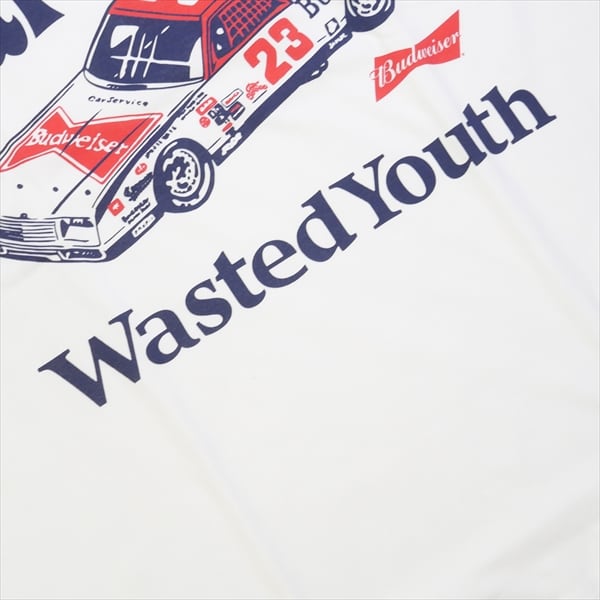 CarService×wasted youth コラボTEE White Size【M】 Wasted youth ウェイステッドユース ×CarService Budweiser