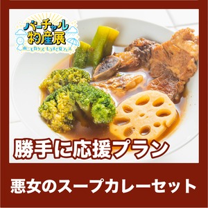 【勝手に応援プラン】悪女のスープカレーセット（雨ニモ負ケズ【夜】）