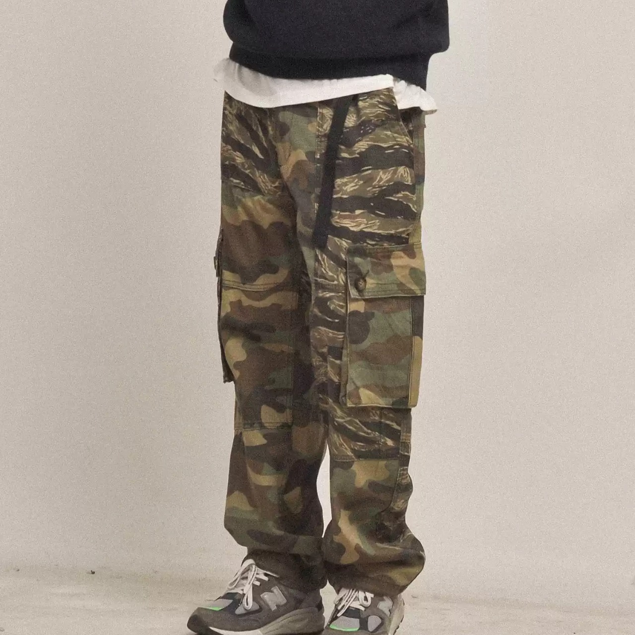 ヘビーデューティ・カモパッチワークカーゴ N3449 - 1