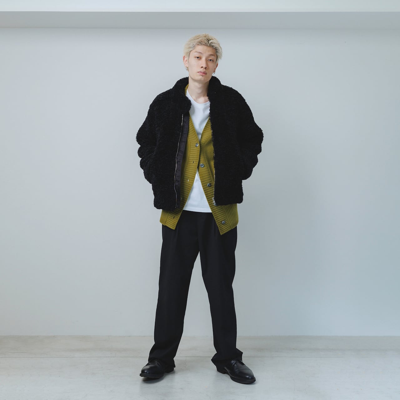 24A/W】AO-59 big boa blouson / black | akio
