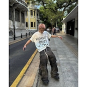 VIBE ストリート ウォッシュ加工 デニムパンツ P151