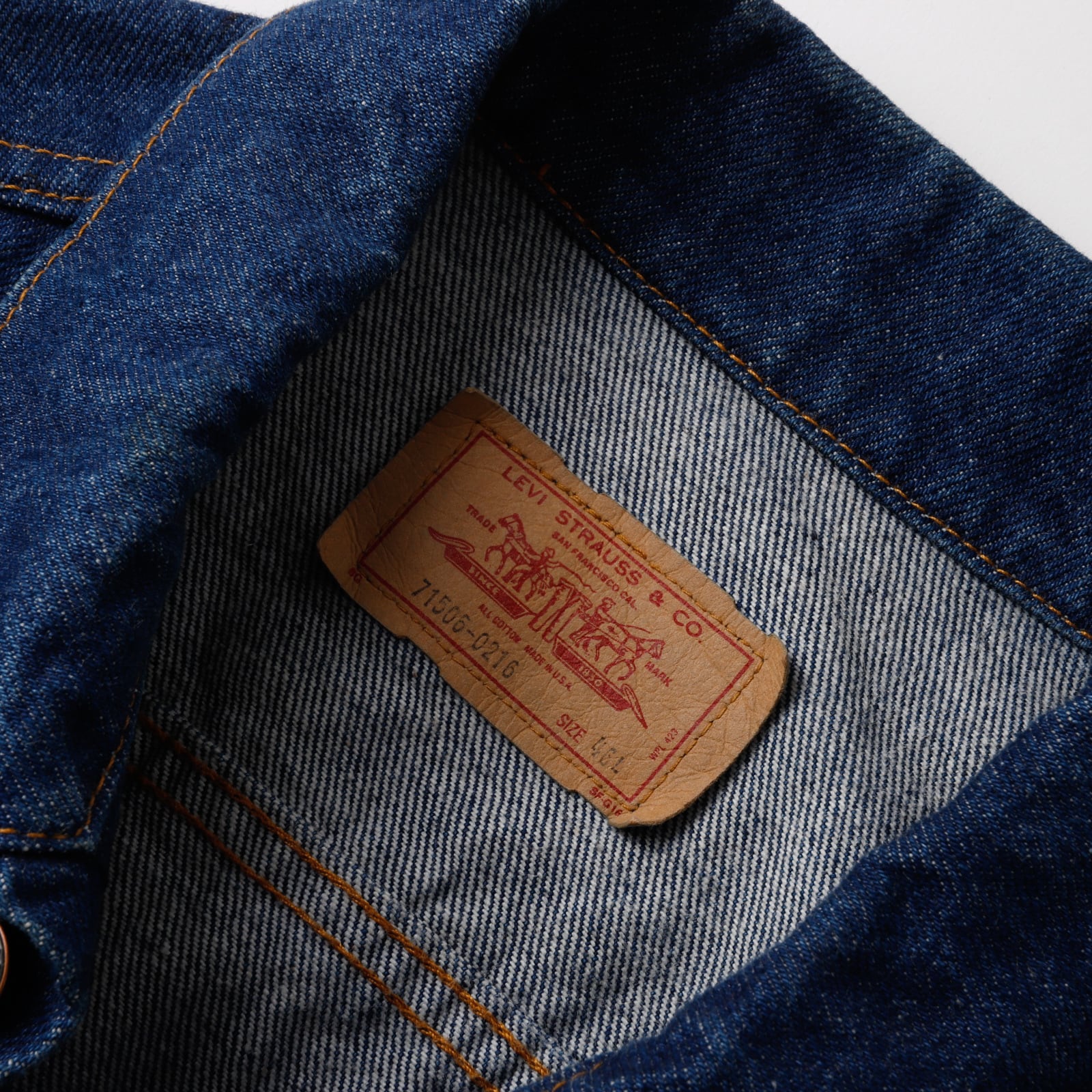 濃紺】80s Levis 71506 0216 Denim jacket size46L about size XL
