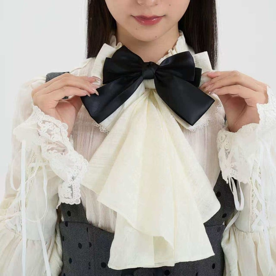 量産型 クラロリ フレンチガーリー ドット柄JSK＆ブラウスセット