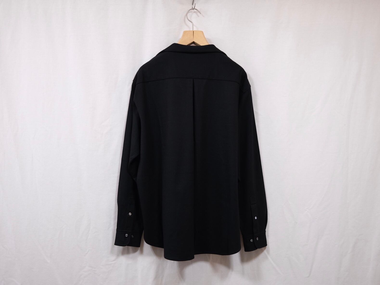 KANEMASA PHIL” 36G Ideal Wool Varruse Shirt Black” | Lapel online