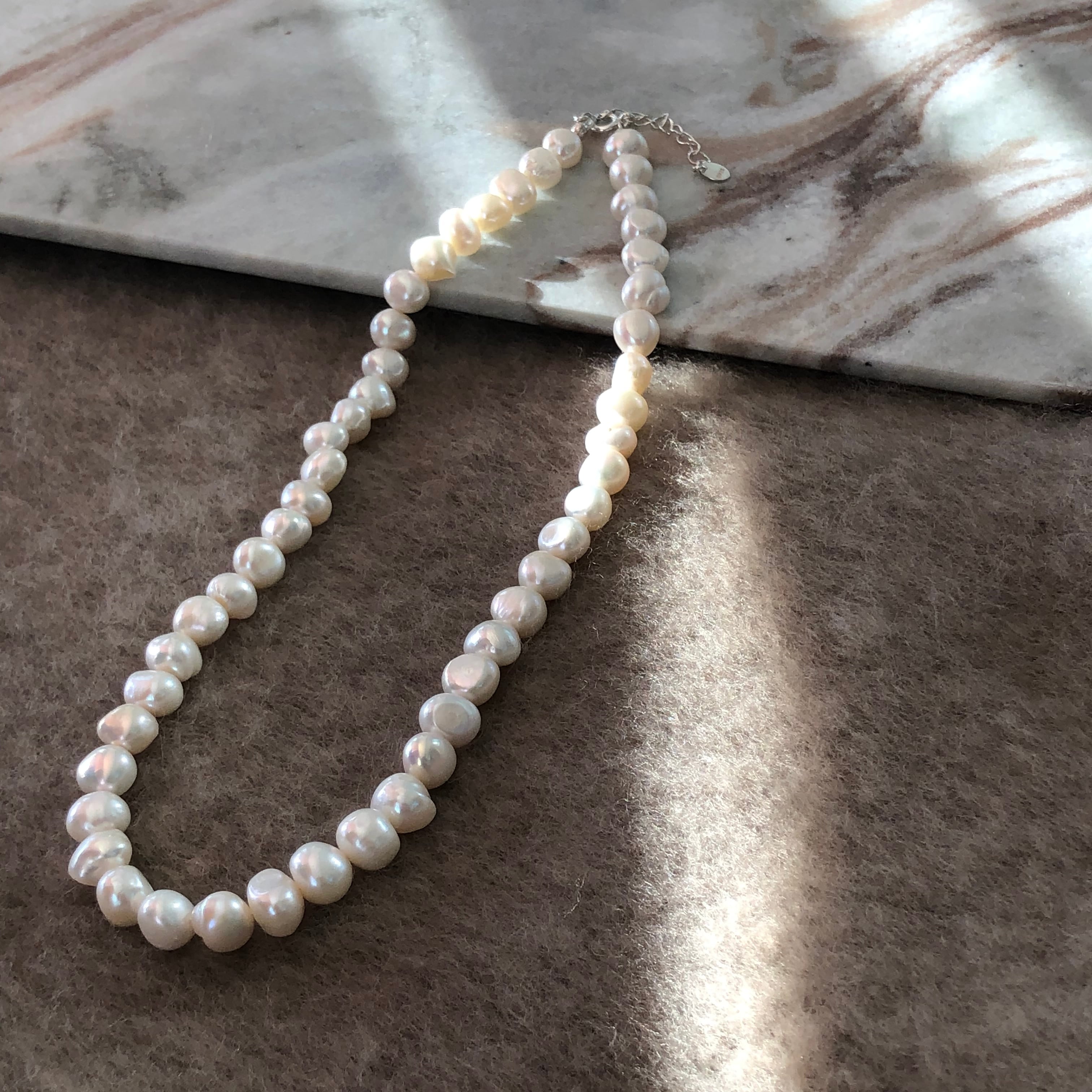 ☆✨本真珠✨☆淡水パール　ハンドメイド 限定1点物　約５０cm
