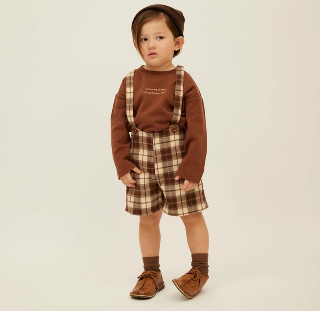 PETITMIG / check pants E4