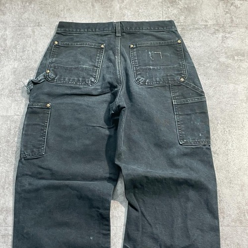 USA製 ブラック ダブルニー Carhartt B01BLK 29×30 詳細写真14