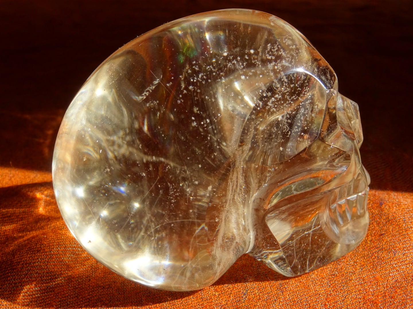 クリスタルスカル（天然レインボーシトリン） ~Grace~ | 虹石屋