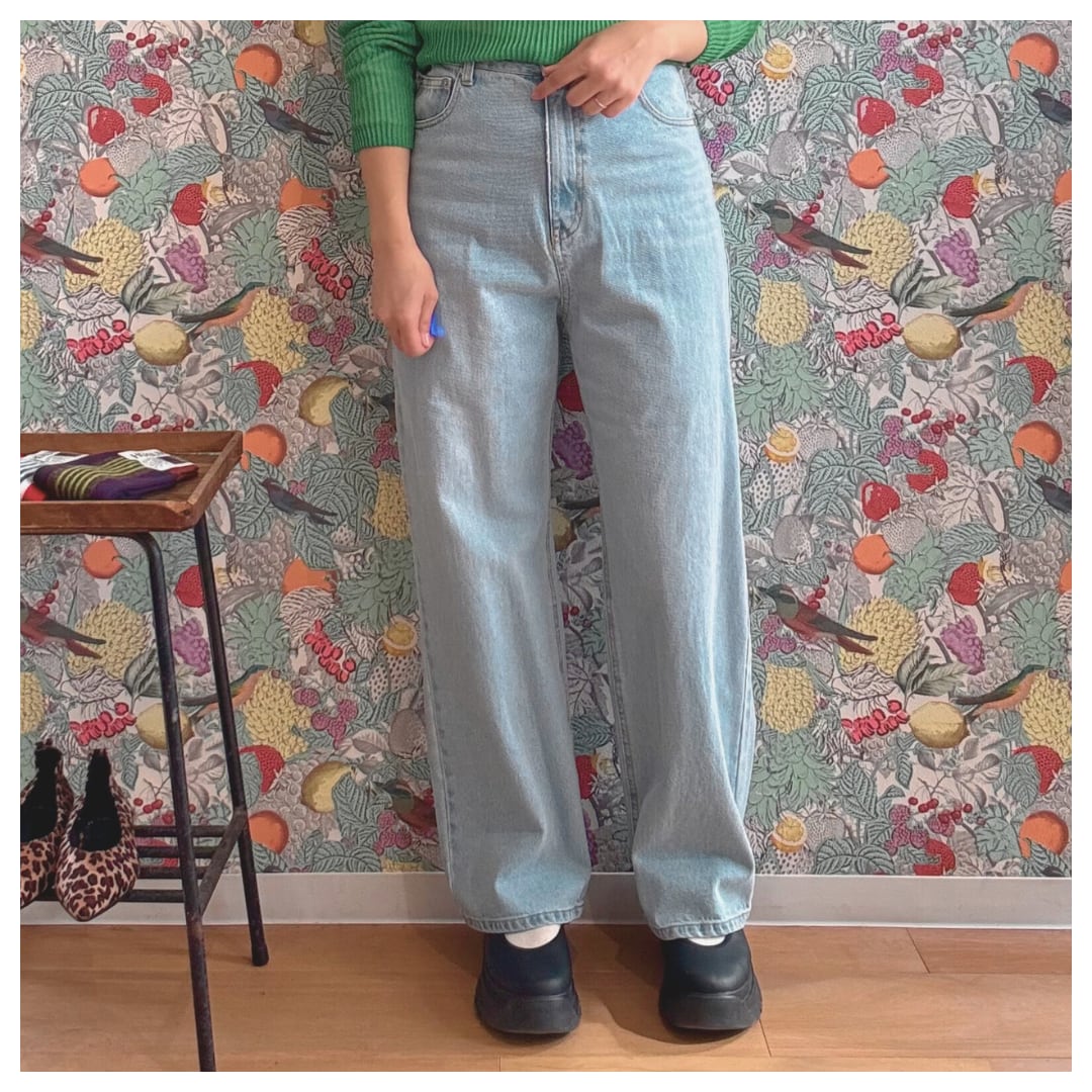 【ante aciem】ストレートデニムパンツ