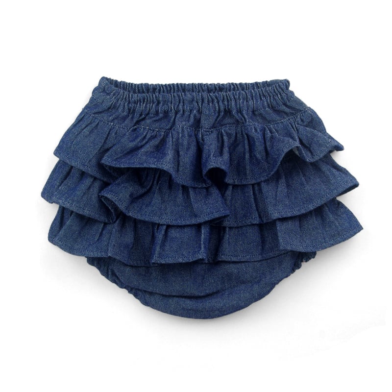 フリルパンツ デニムインディゴ | Giving Store