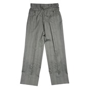 上下 Papas パパス イタリアTIBERGHIEN社 イタリア製生地 ダブル テーラードジャケット スラックス セットアップ スーツ (上)L48(下)L82/グレー系 メンズ