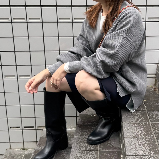 ラスト1点【lelill（レリル）】ハイテクワッフルカーデ
