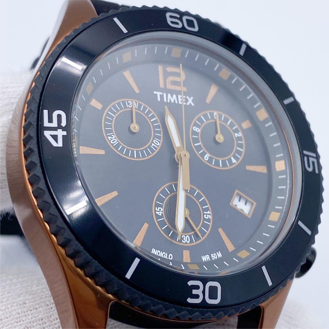 超お買い得！】【超お買い得！】タイメックスブラッククロノ時計未使用