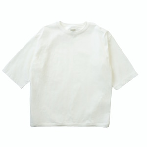 SILKET CTTN H/S TEE / シルケットコットンハーフスリーブT (WHITE)