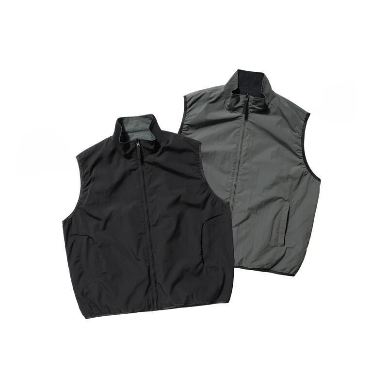 リバーシブルジップベスト 2カラー A1122