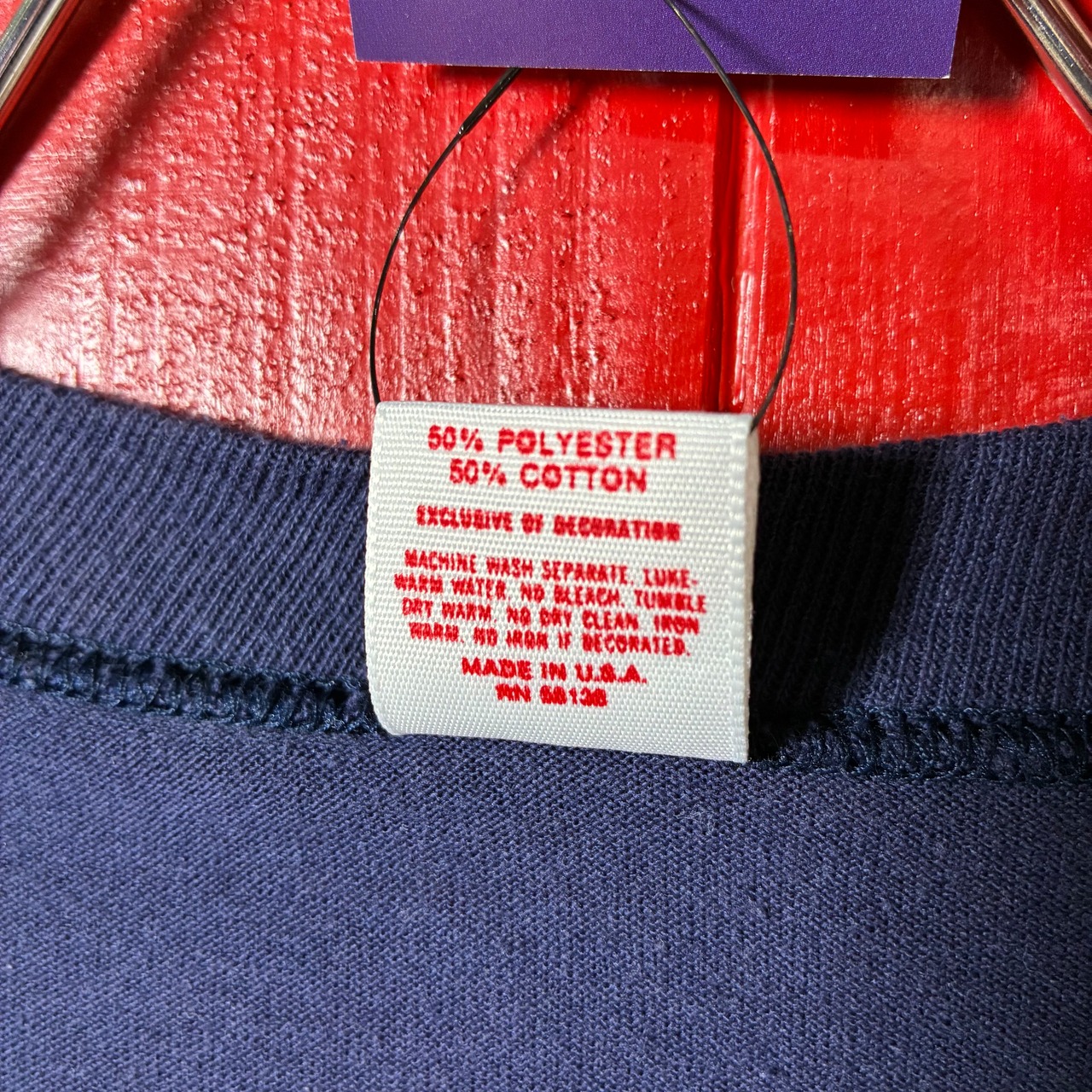 90s USA製 WOLF ヴィンテージTシャツ ネイビー ブタ