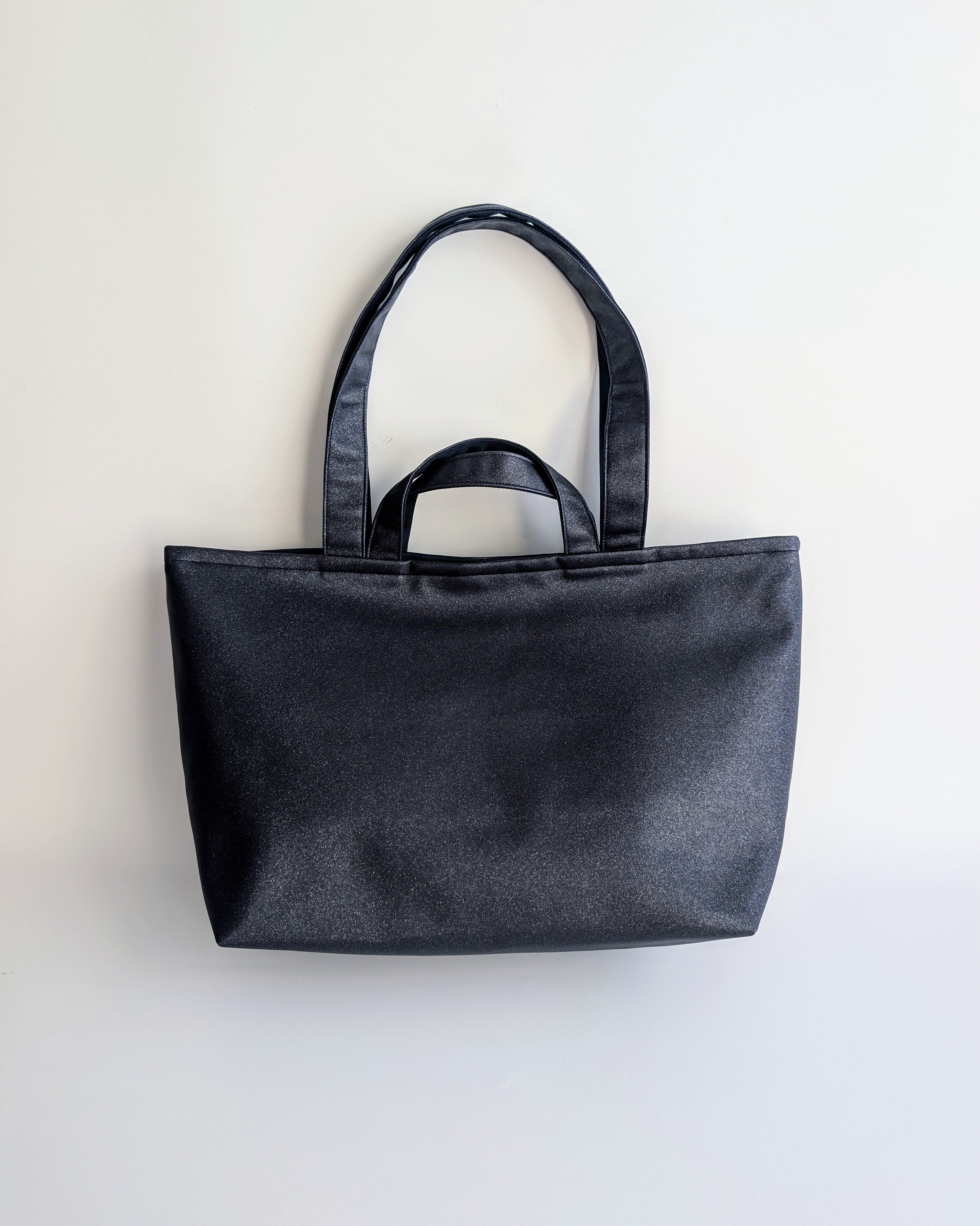Kirara 刺繍ワッペン BIG tote Bag（ネイビー） | IrodorI petit