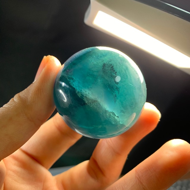 スフィア ブルーグリーンフローライト