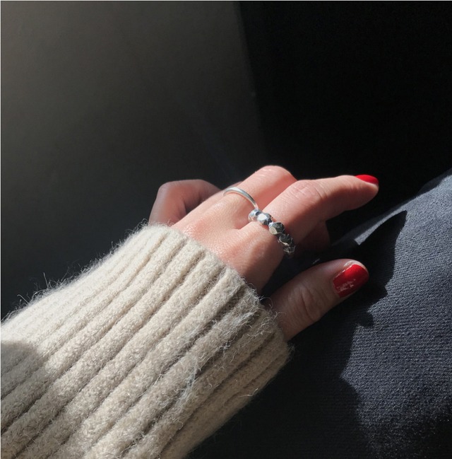 silver925 stone design ring (R11)