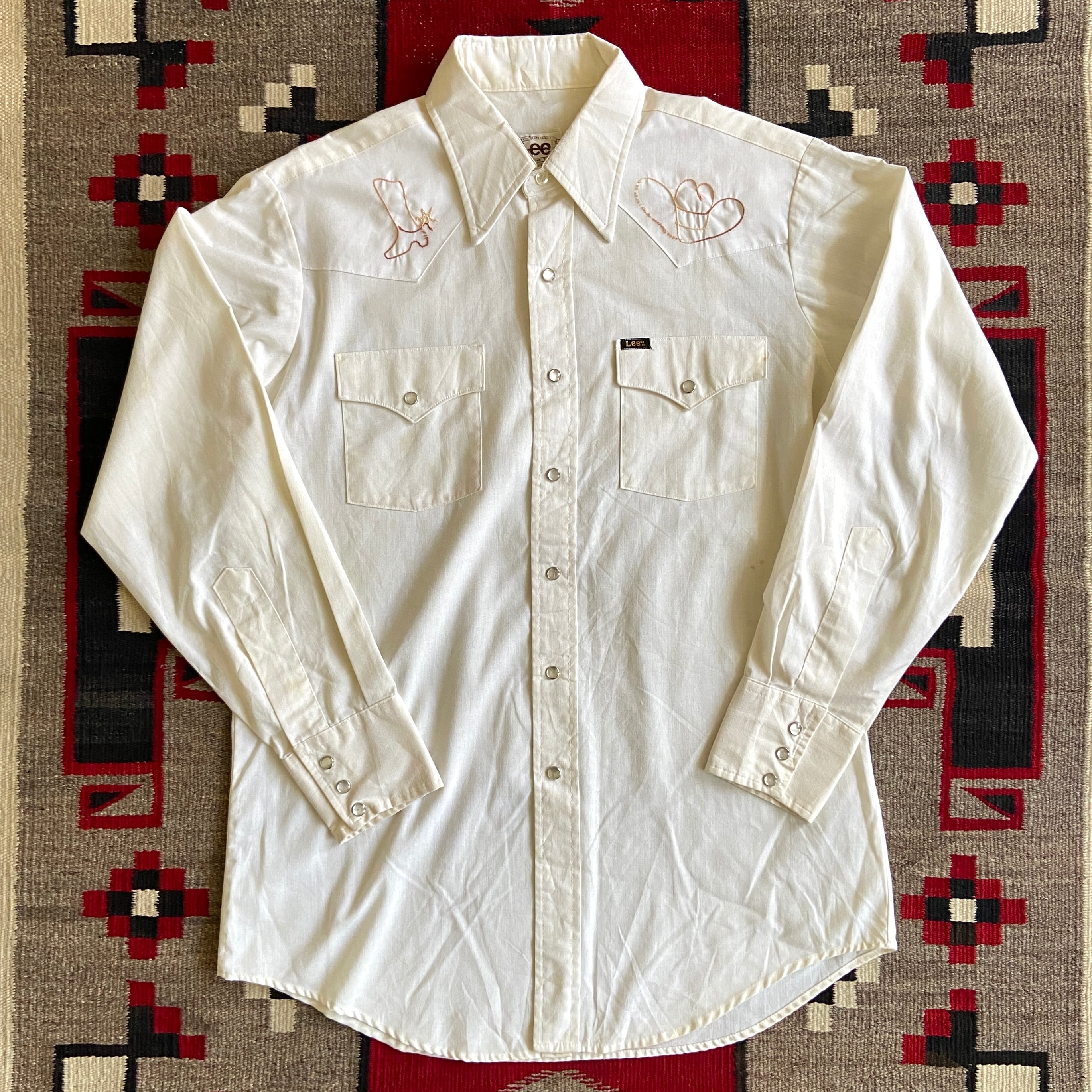 1970s Lee Embroidery Shirt XL位 Made in USA