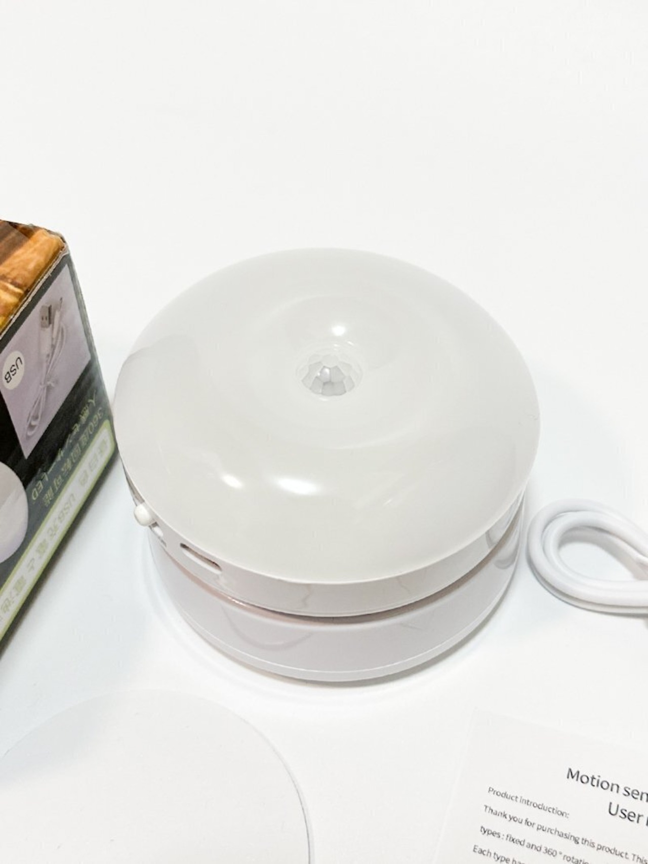 屋内 モーションセンサーライト LED モーション ウォールライト 360度回転 LED常夜灯 バスルーム 寝室用 常夜灯