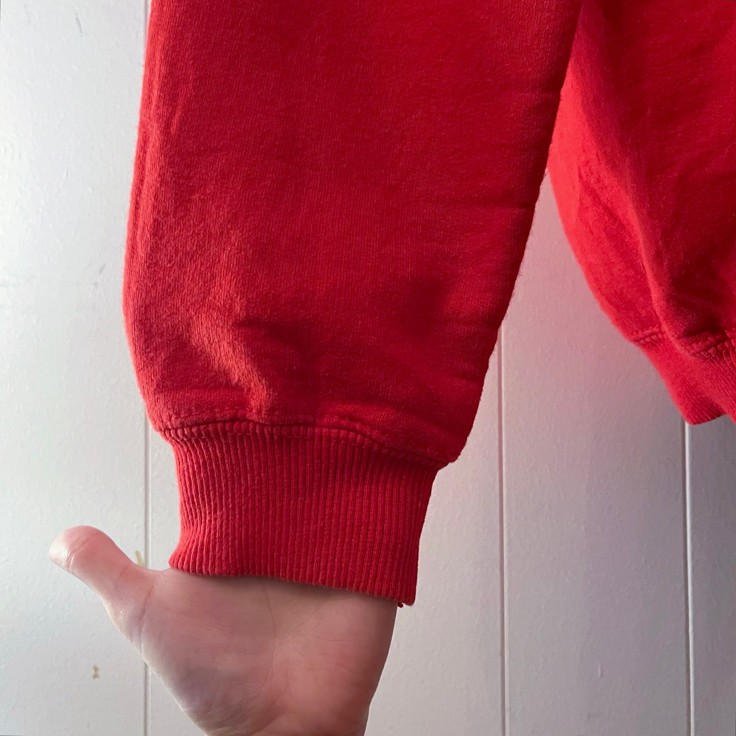 red heavy weight sweat