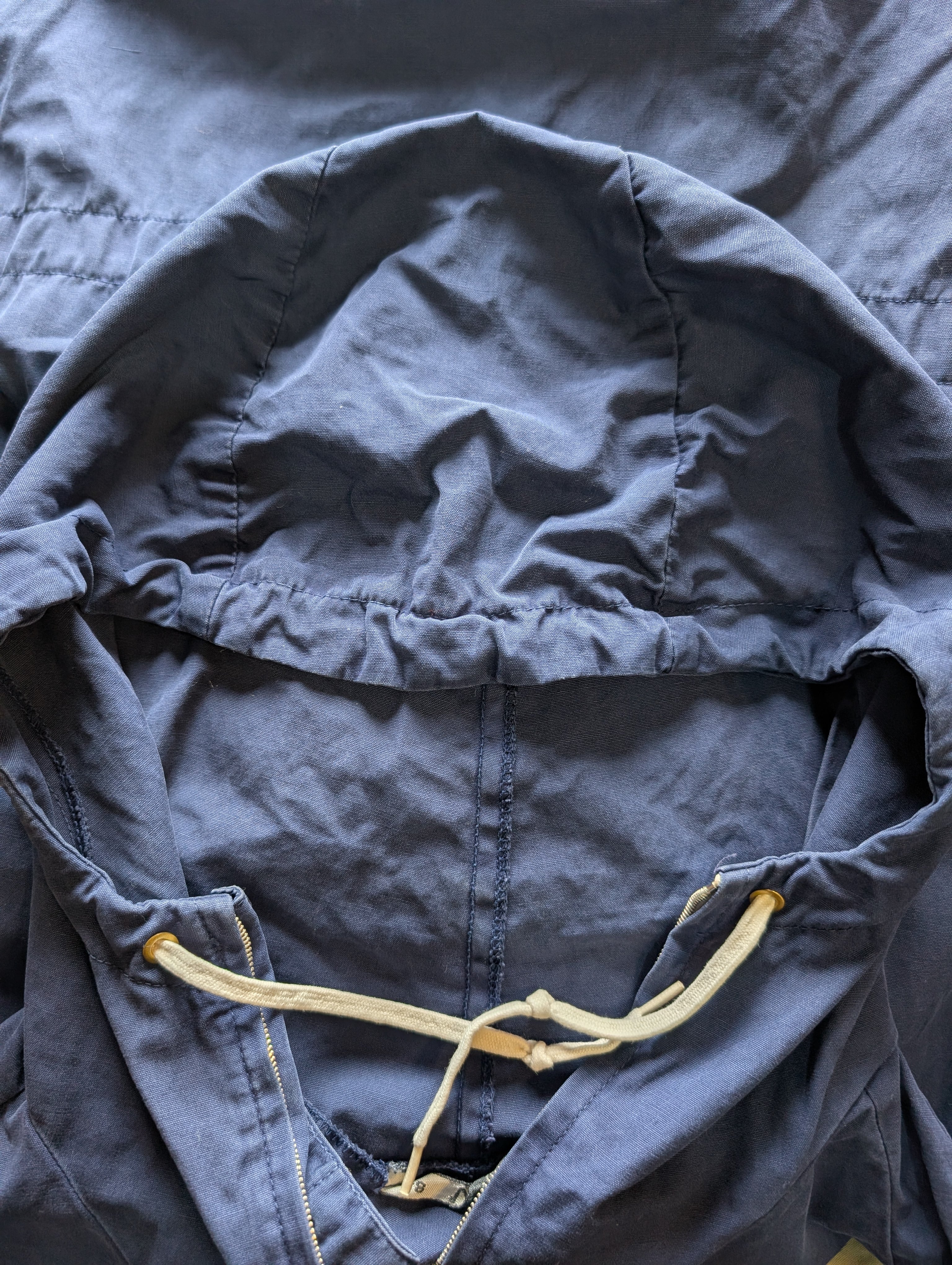 50s　Vargen　ユーロヴィンテージ　コットンアノラック　スウェーデン製 50-60s Sweden Vargen Cotton Anorak parka Navy GUSUM Zipper | P and