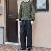 design acryl knit khaki