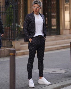 【高級】モノグラムラグジュアリージャケット【BB25030】