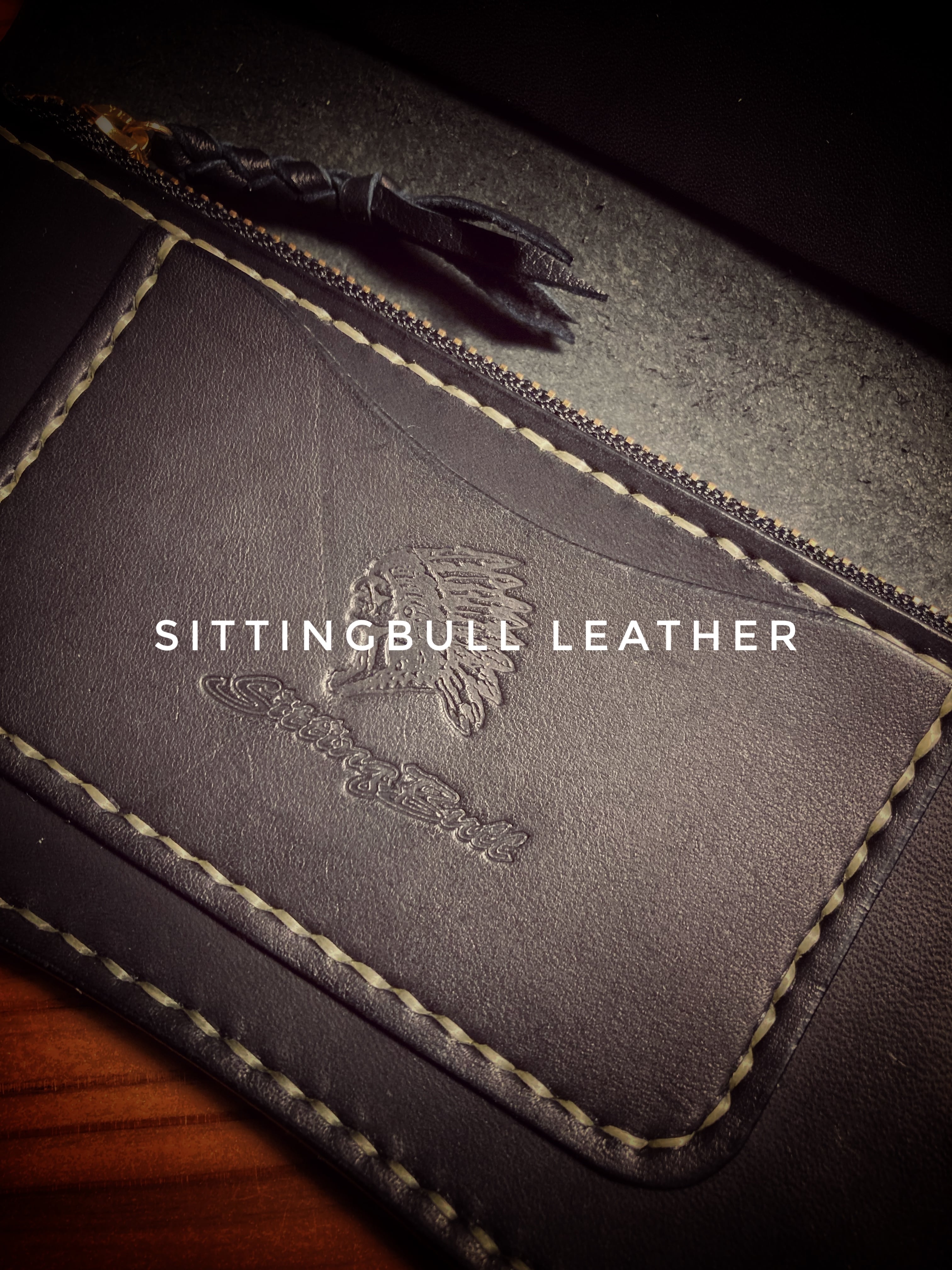 スタッズ•トラッカーズウォレット | SittingBull Leather