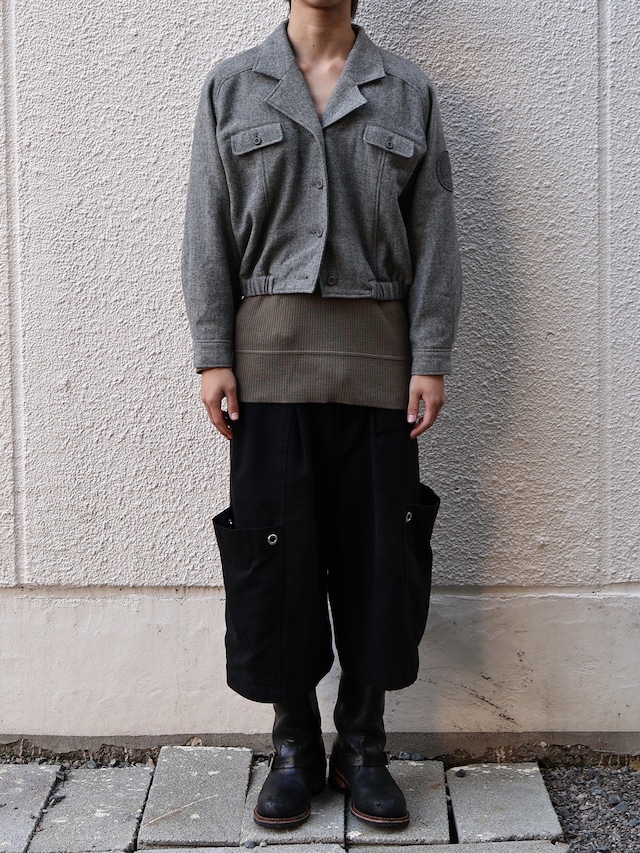【balenciaga sports】cropped button blouson