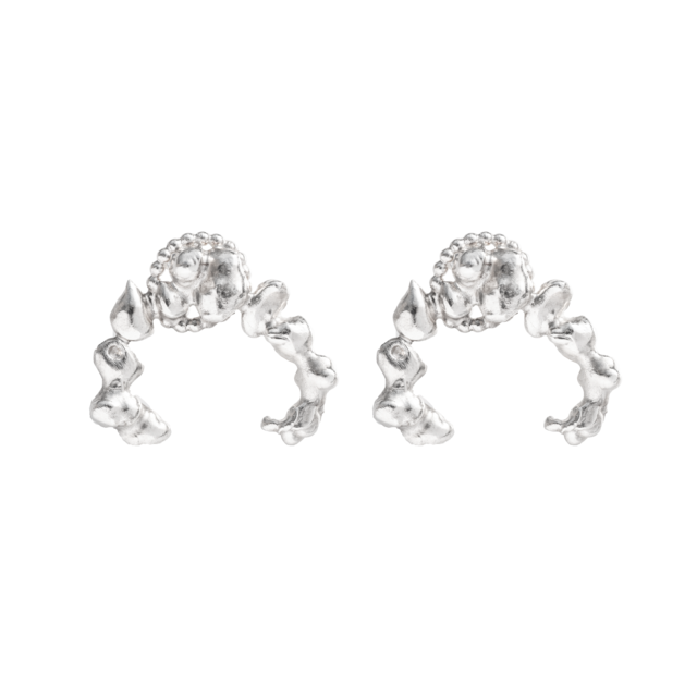 [P005]Silver 925 Dot earring