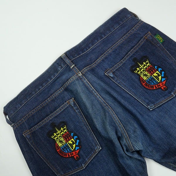 Size【L】 A BATHING APE ア ベイシング エイプ EMBLEM LOGO DENIM