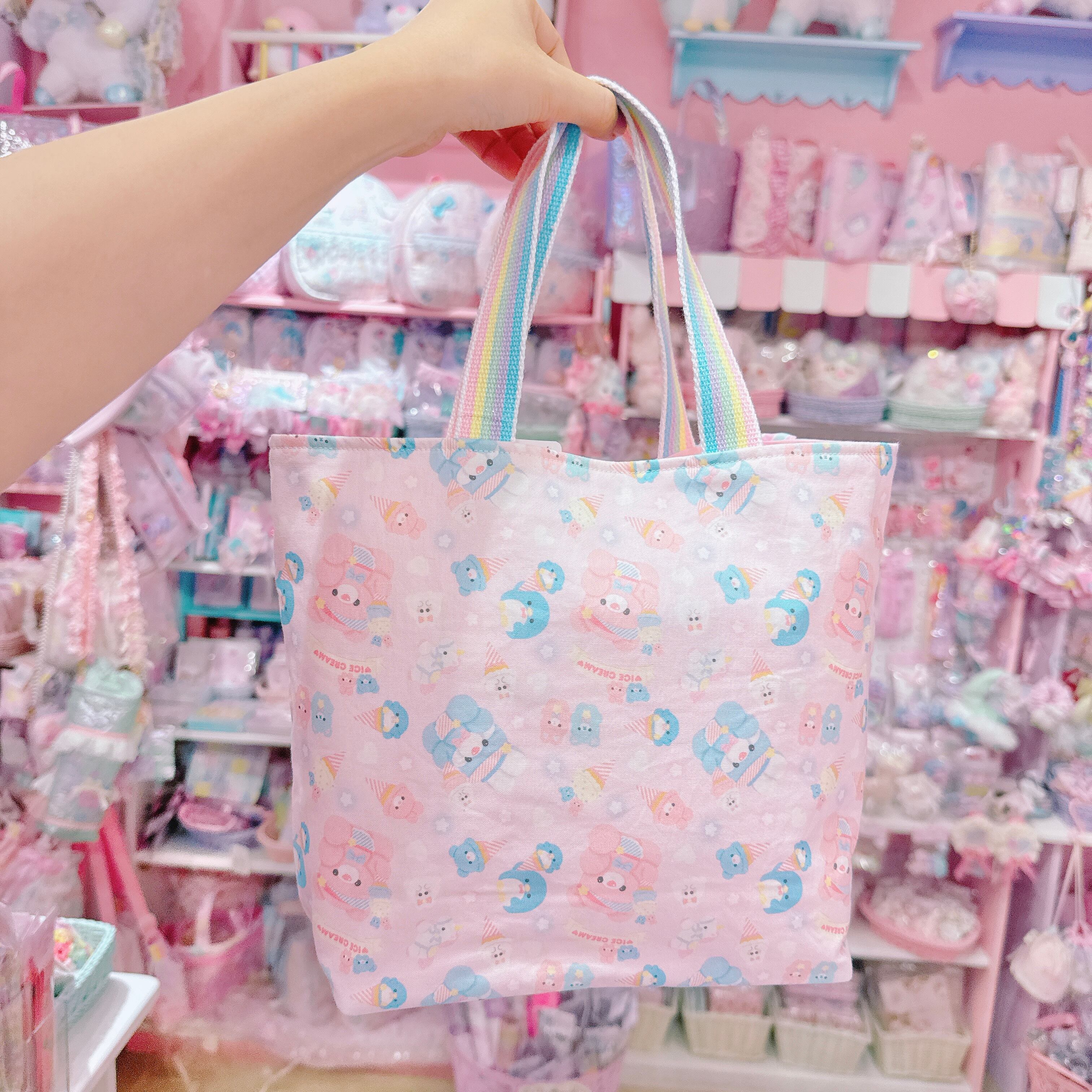 【N8】8-11アイスポケットトートバッグ（A5サイズ）