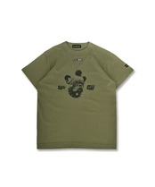 COOLAブルドッグプリントベーシックTシャツ (KHAKI)　CQ-49004