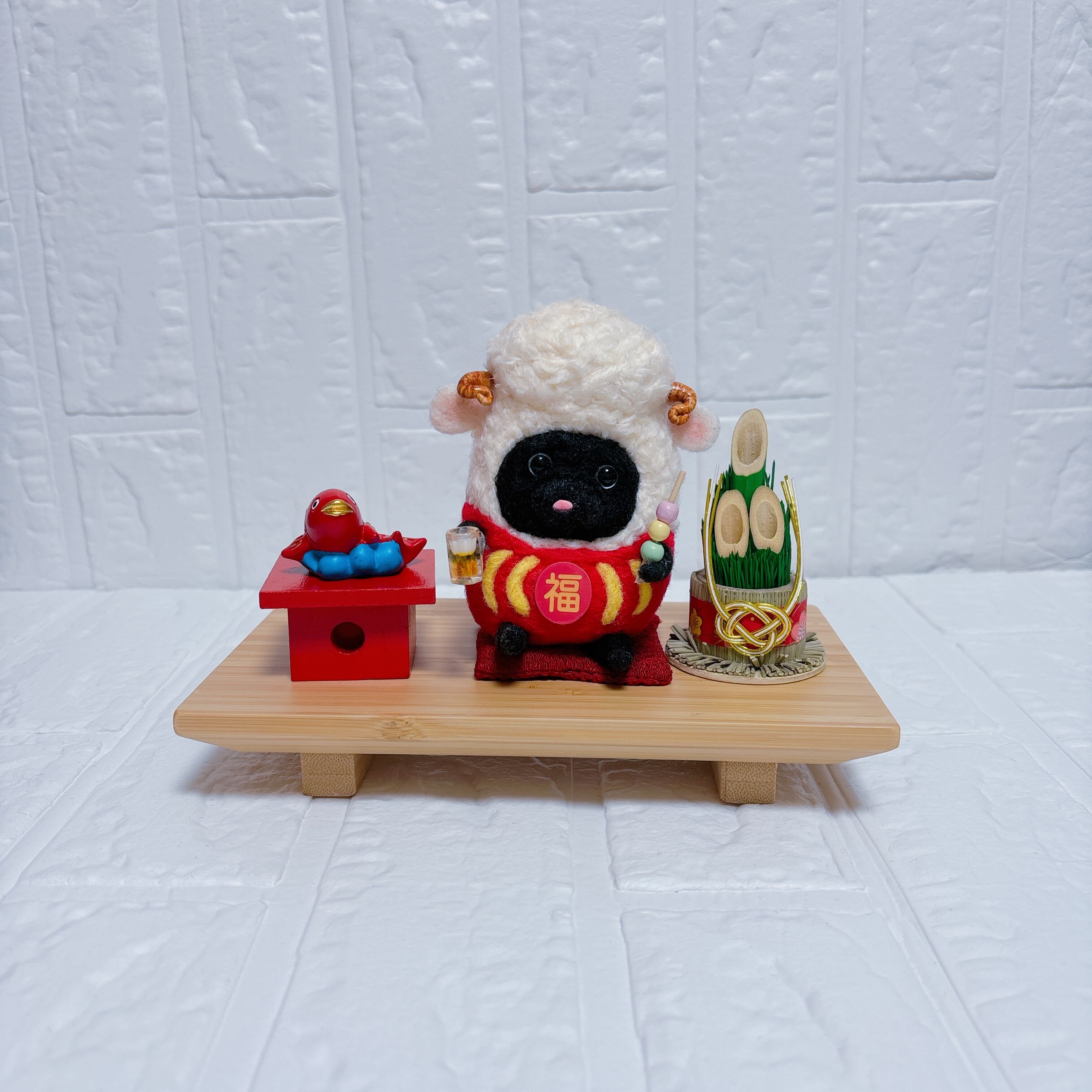 Partyservice creative 羊毛 フェルト 黒 パグ Making a Pug with