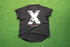 Cutoff Raglan "X"T-Shirts (BK/BN)