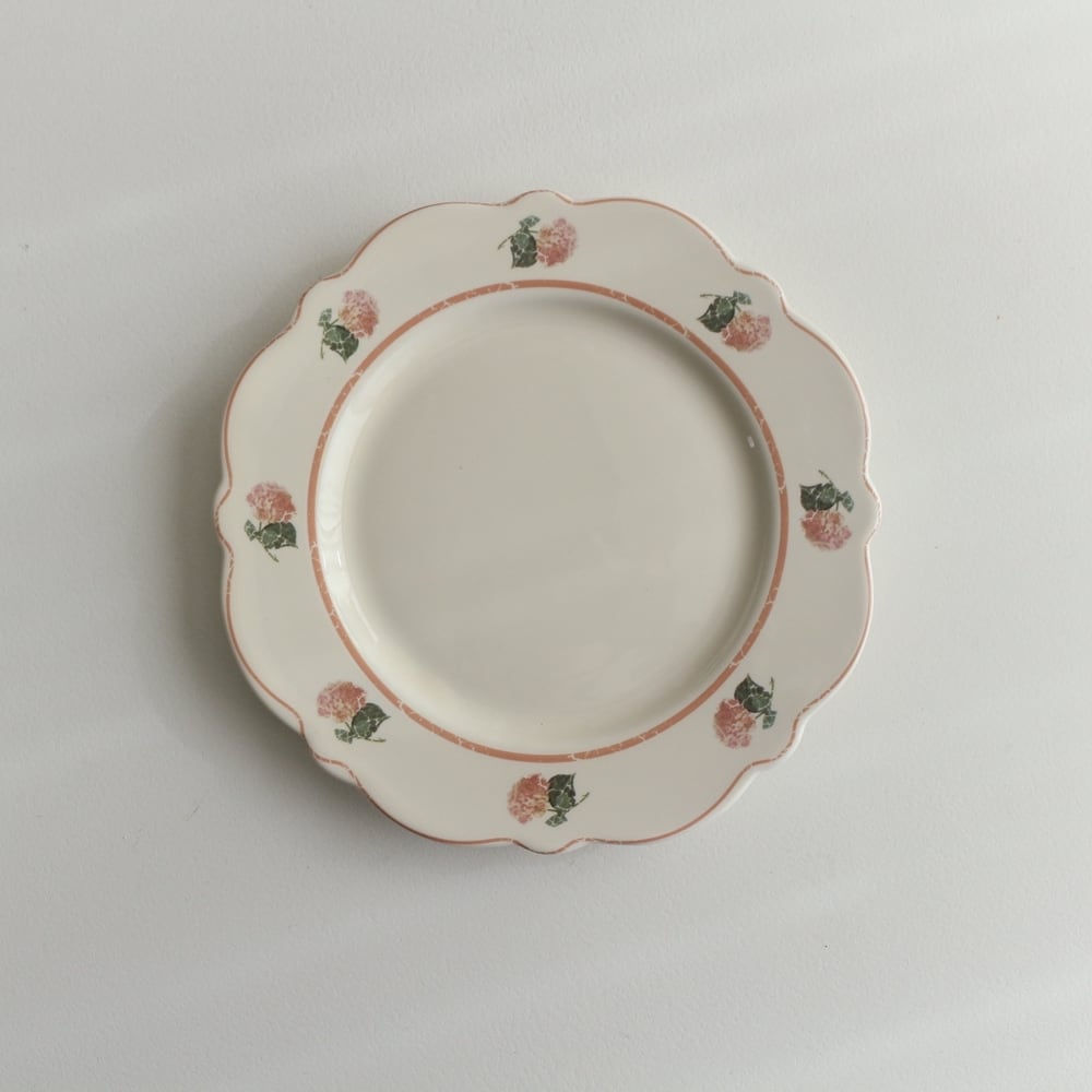 vintage flowers plate / ヴィンテージ フラワー プレート アンティーク調 お皿 韓国 北欧 雑貨