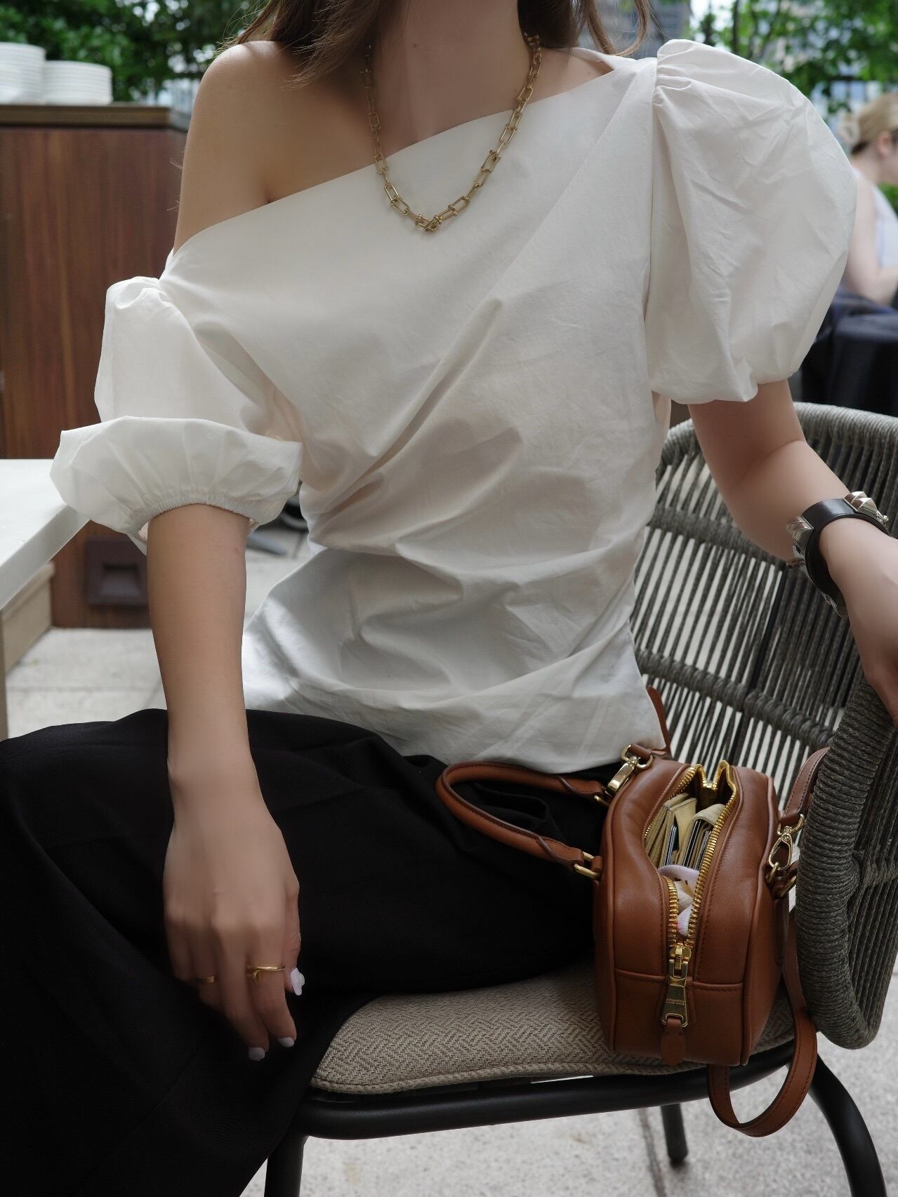 Puff blouse /white(7月中旬頃発送予定)