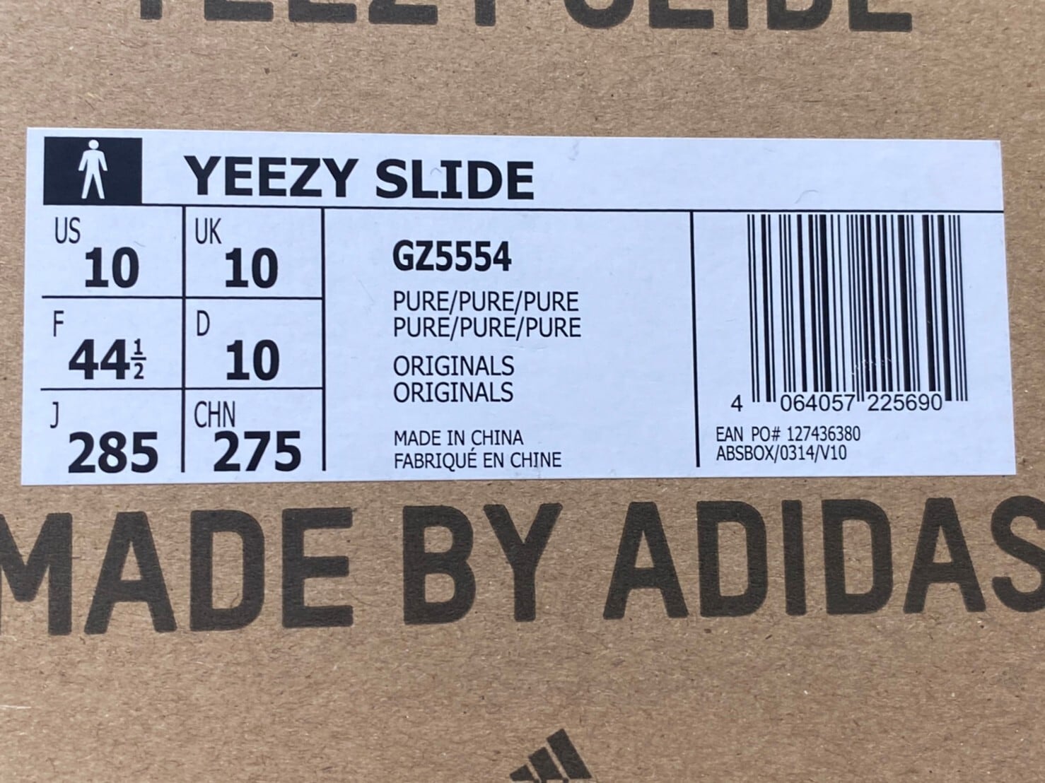adidas yeezy slide pure 28.5