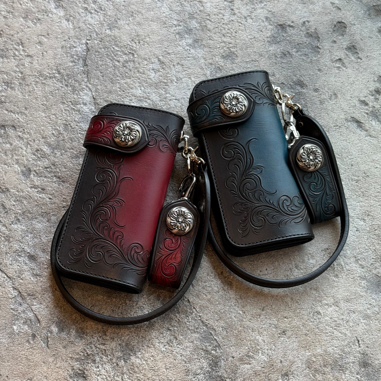 ライダースウォレット アリゾナフローラル フリーカットデラックス