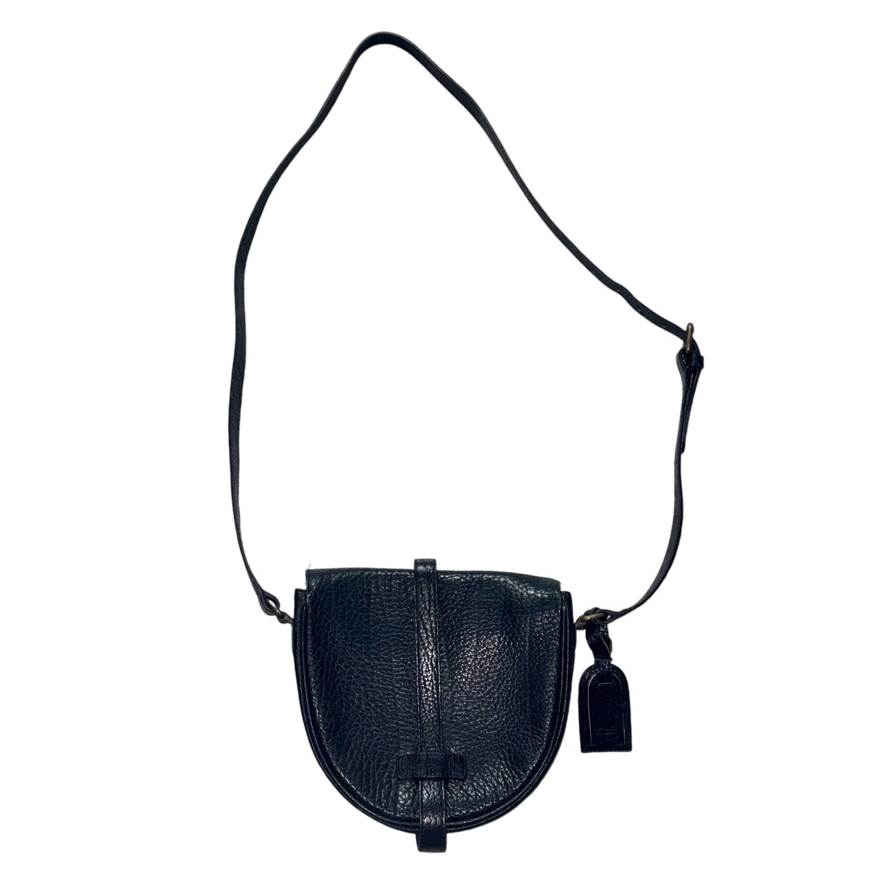 RALPH LAUREN black leather shoulder bag