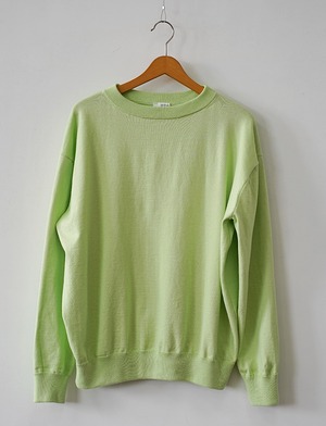 aulico :  KNIT PULLOVER / GREEN