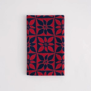 かまわぬ てぬぐい 「ポインセチア市松」