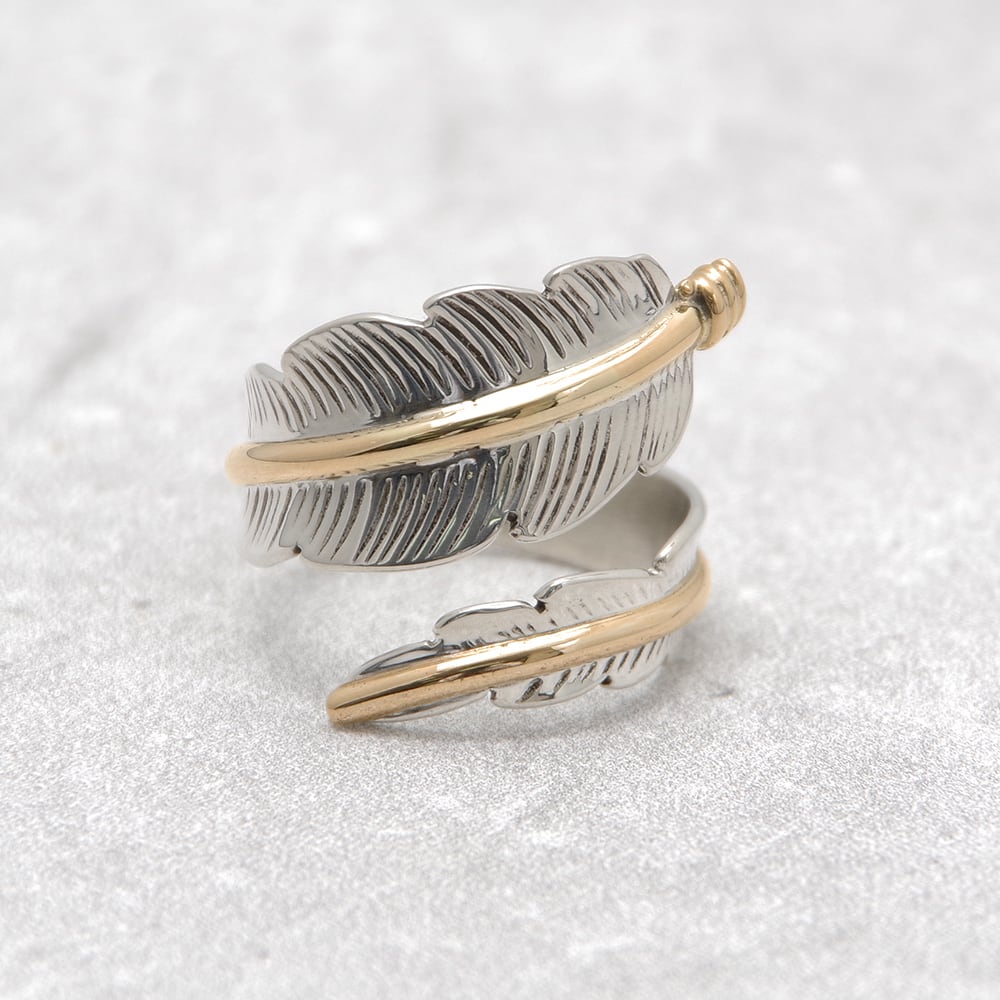 INDIAN JEWELRY インディアンジュエリー】Navajo Feather Ring ANNE