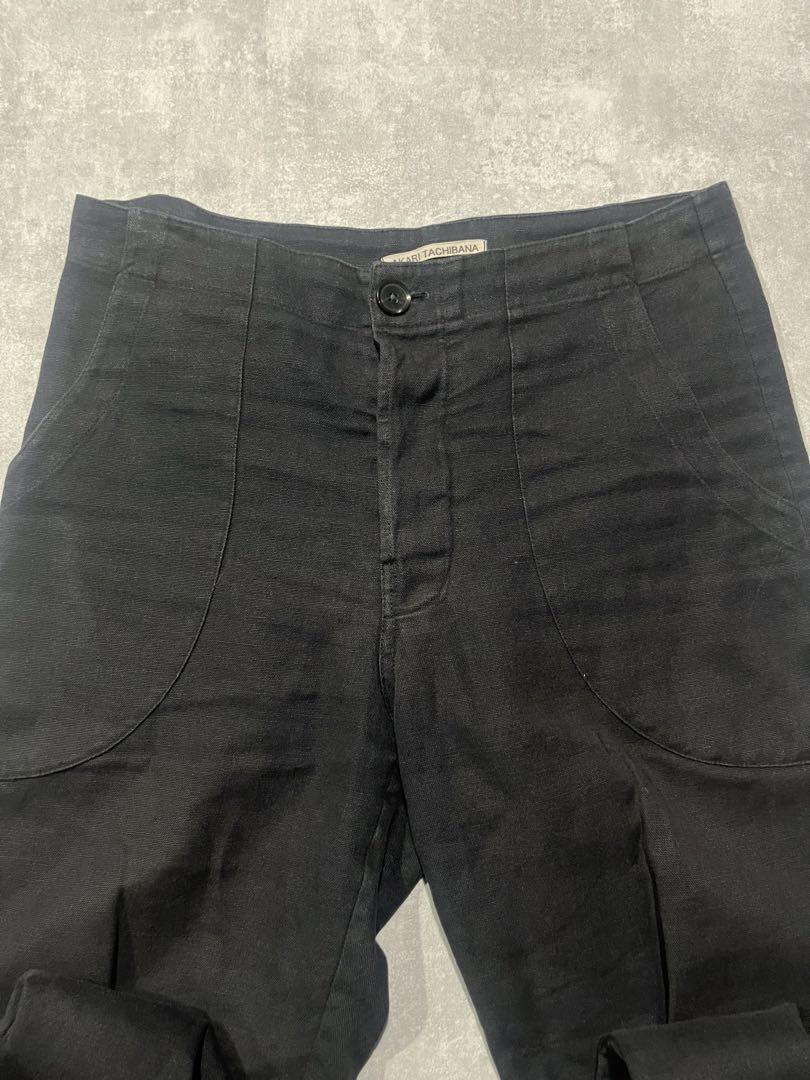AKARI TACHIBANA U trouser ヘンプパンツブラック | ヤマダウェブコム